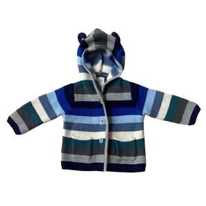 Baby Gap Cardigan Sweater Stripe 3-6 Mos